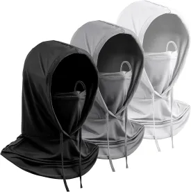 3 Pack Summer Balaclava UV Face Mask for Sun Protection, Breathable Full Head Mask Hood Face Cover for Men Women Motorcycle Cycling Fishing Running Multicolor