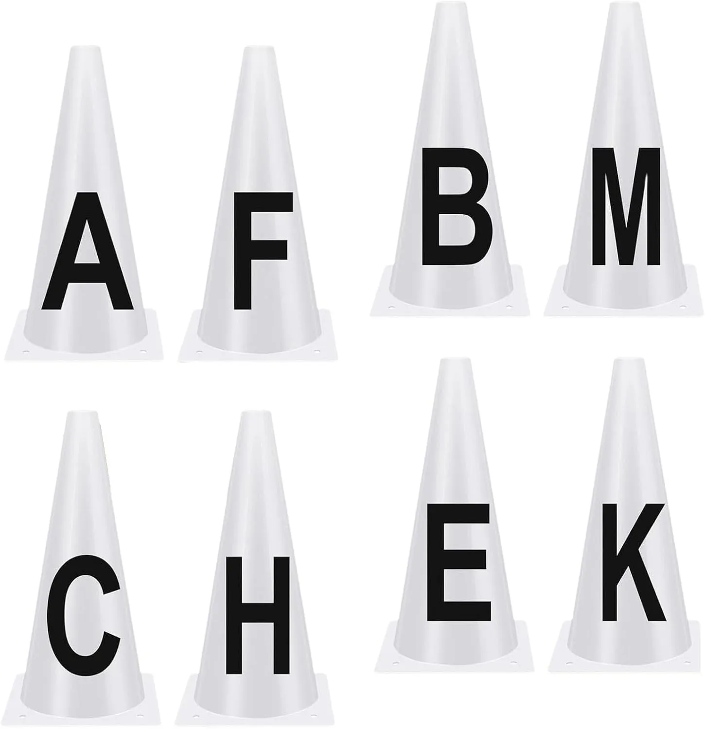 8Pcs Dressage Cones Easy to Set Up Equipment Comprehensive Sturdy Events Sports