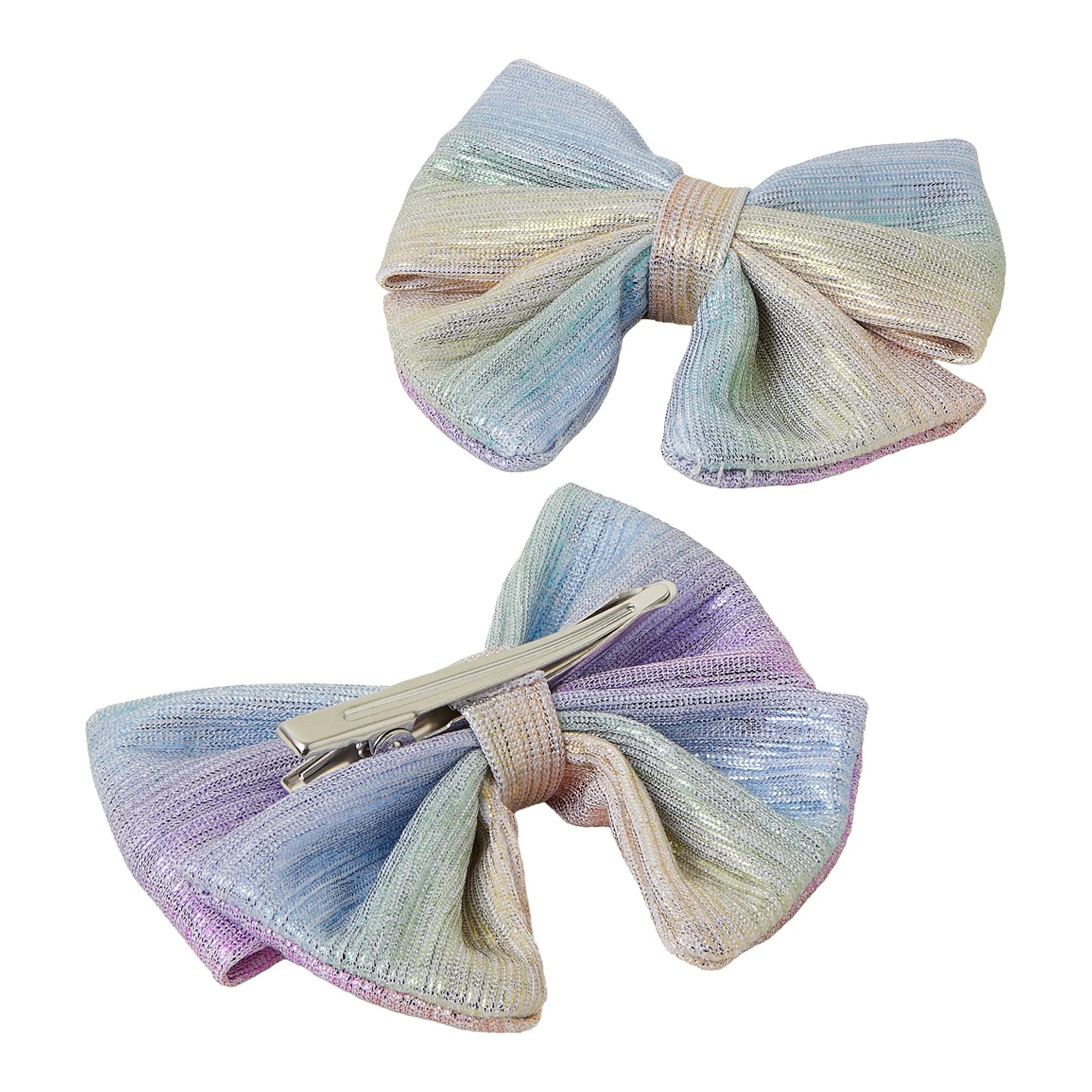 Accessorize London Girl Ombre Bow Clips set of 2