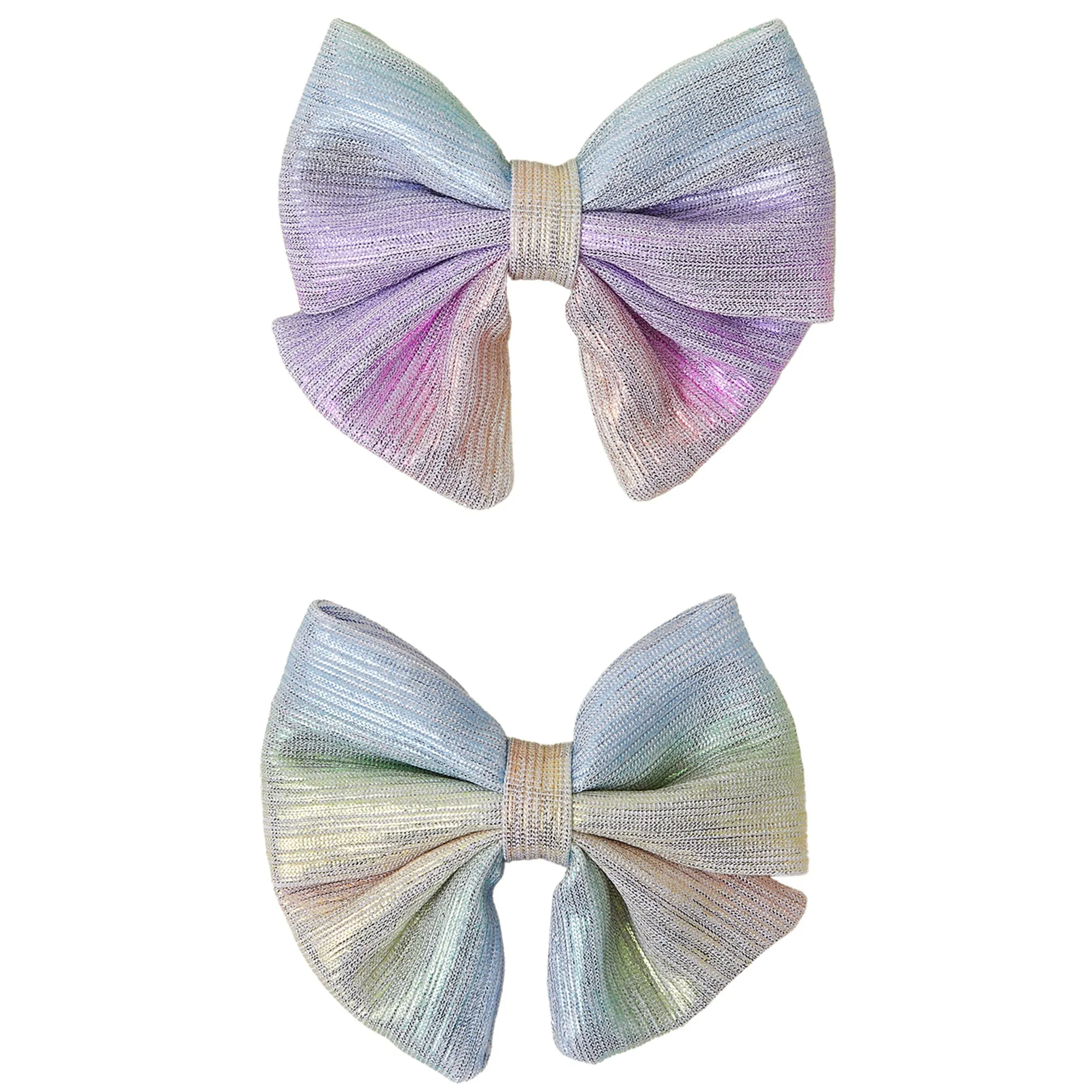 Accessorize London Girl Ombre Bow Clips set of 2