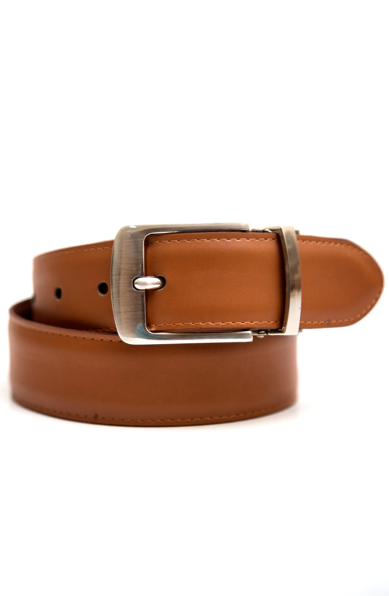 Almond Tan Suede Reversible Belt