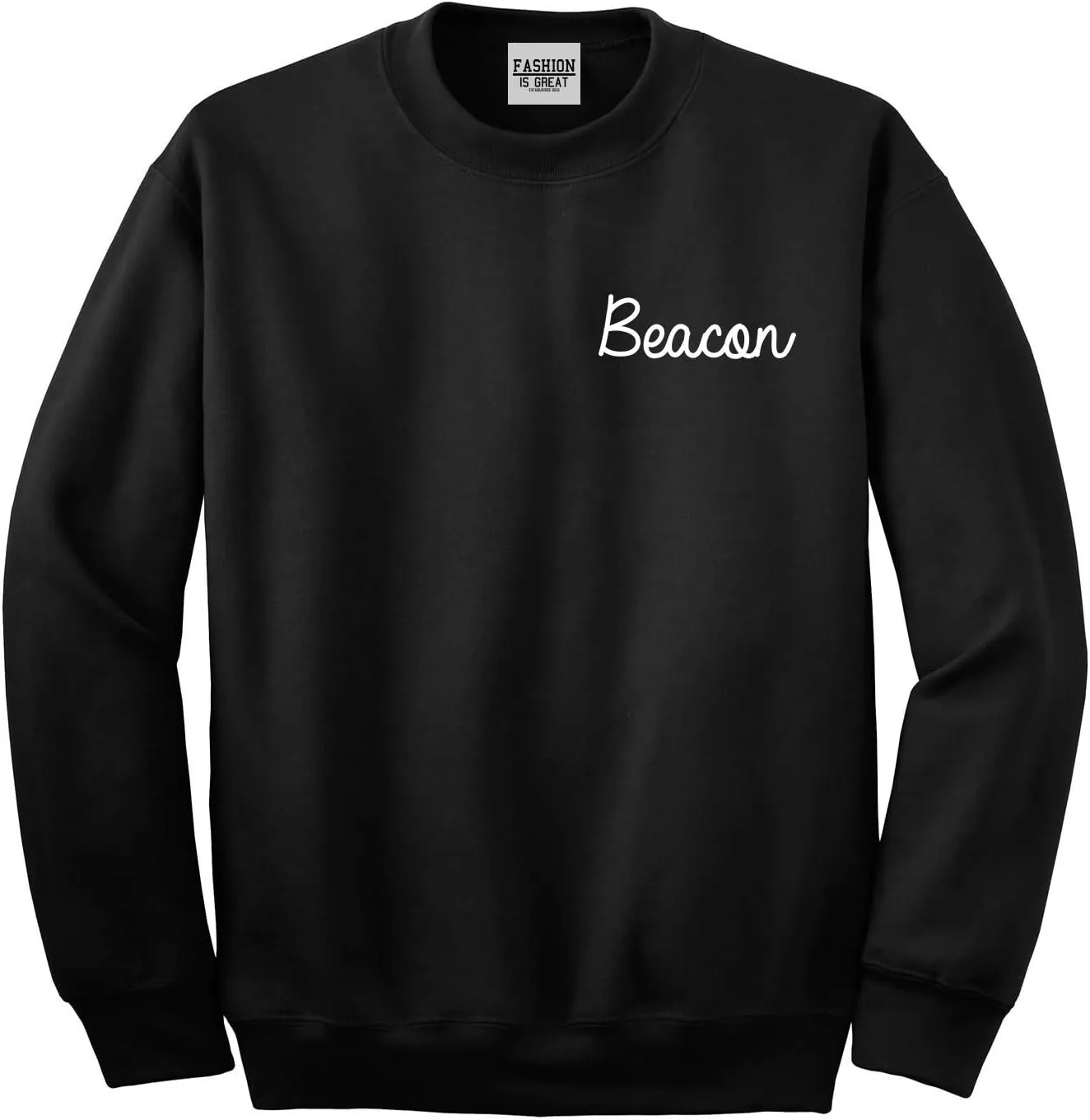 Beacon New York NY Script Chest Womens Unisex Crewneck Sweatshirt