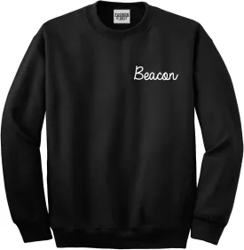 Beacon New York NY Script Chest Womens Unisex Crewneck Sweatshirt