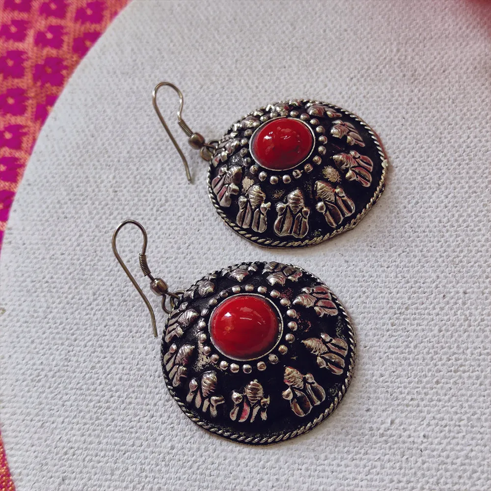 Bhavi Jewels Silver Plated Stud Earring
