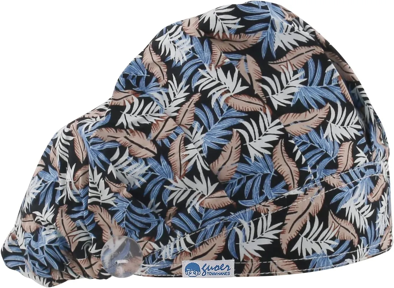 Button Scrub Cap Women and Men's Hat Scrub Cap Buttons Working Hat One Size Multi Color