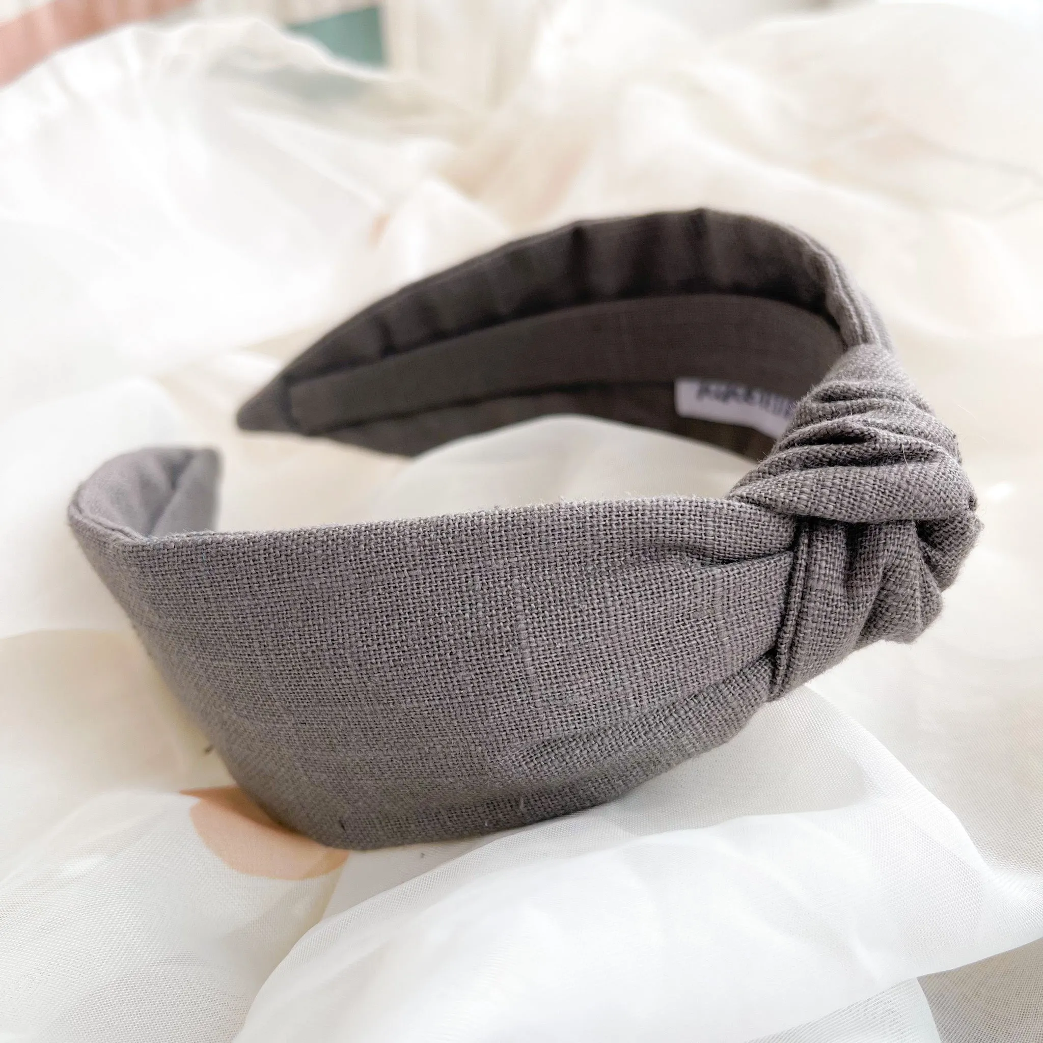 Charcoal Grey Knot Headband