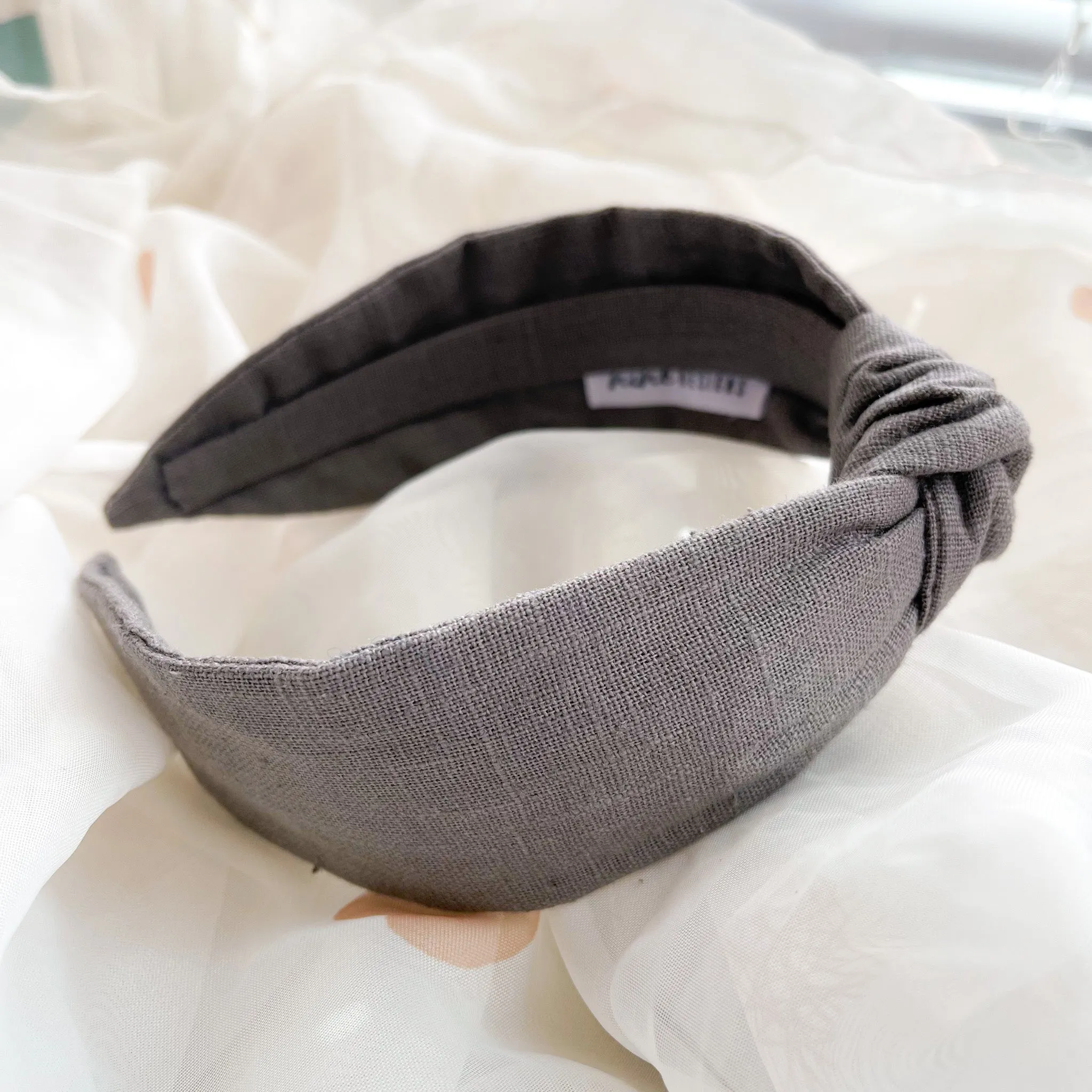 Charcoal Grey Knot Headband