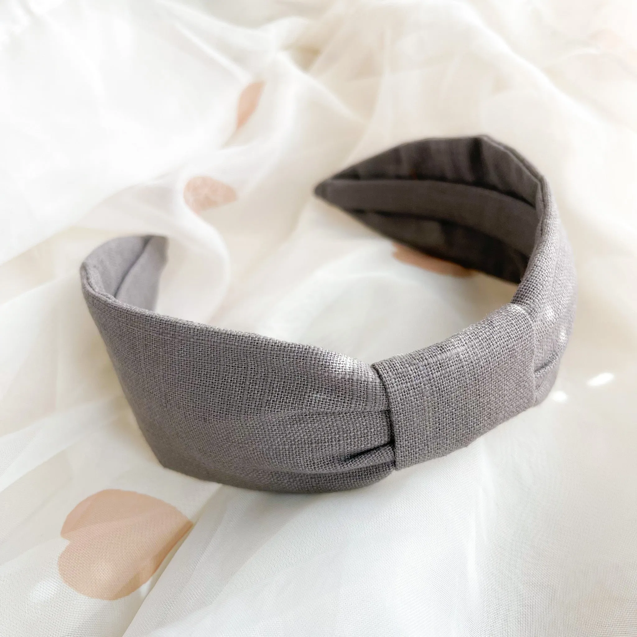 Charcoal Grey Turban Headband