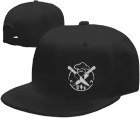 Chef Knife Mens Hat Snapback Hats for Men Funny Knives Spatula Kitchen Adjustable Baseball Cap Flat Bill Hat for Women