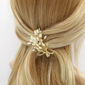 crystal beads hair clip, bridal hair clip, hair jewelry for women