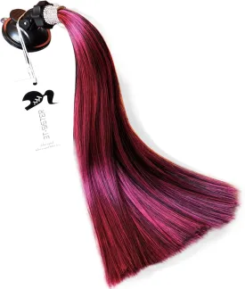 Crystal Pigtails 14inch for Helmet Ponytail Decoration for Motorcycle Bicycle Ski Helmet Accessories Reusable Suction Cup Reusable Design Many Colors (Helmet not Included)