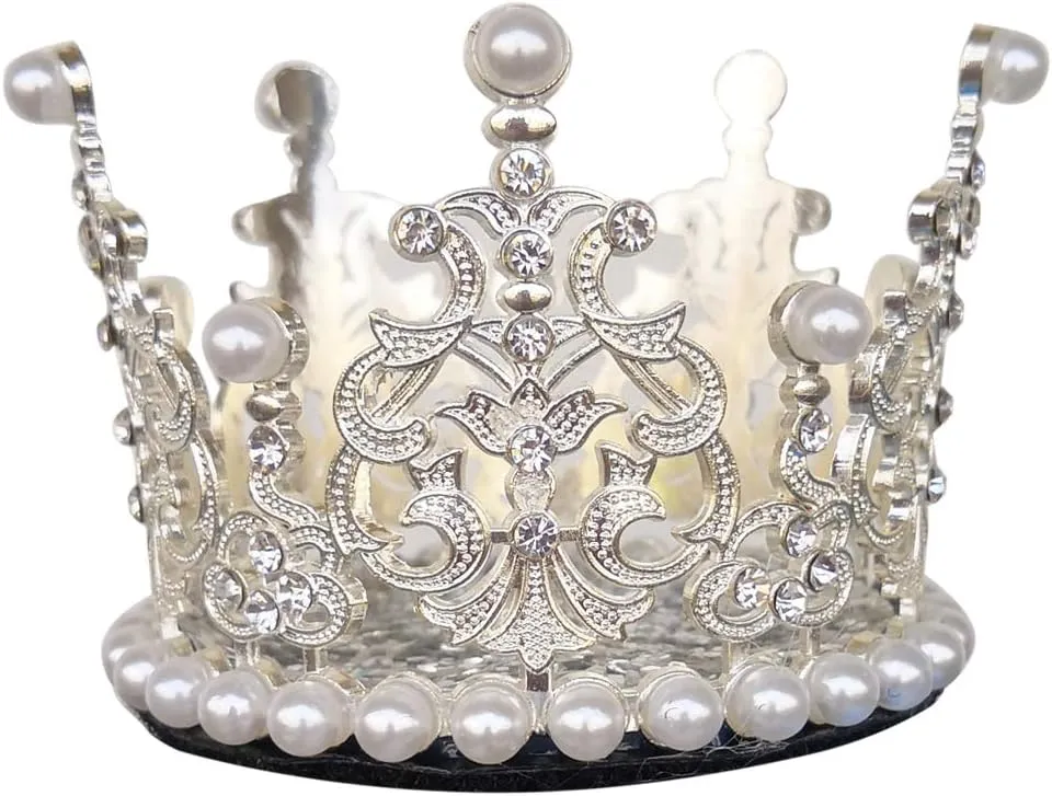 Cute Crown Crystal Crown for Ski Helmet Reusable Design (Helmet not Included)