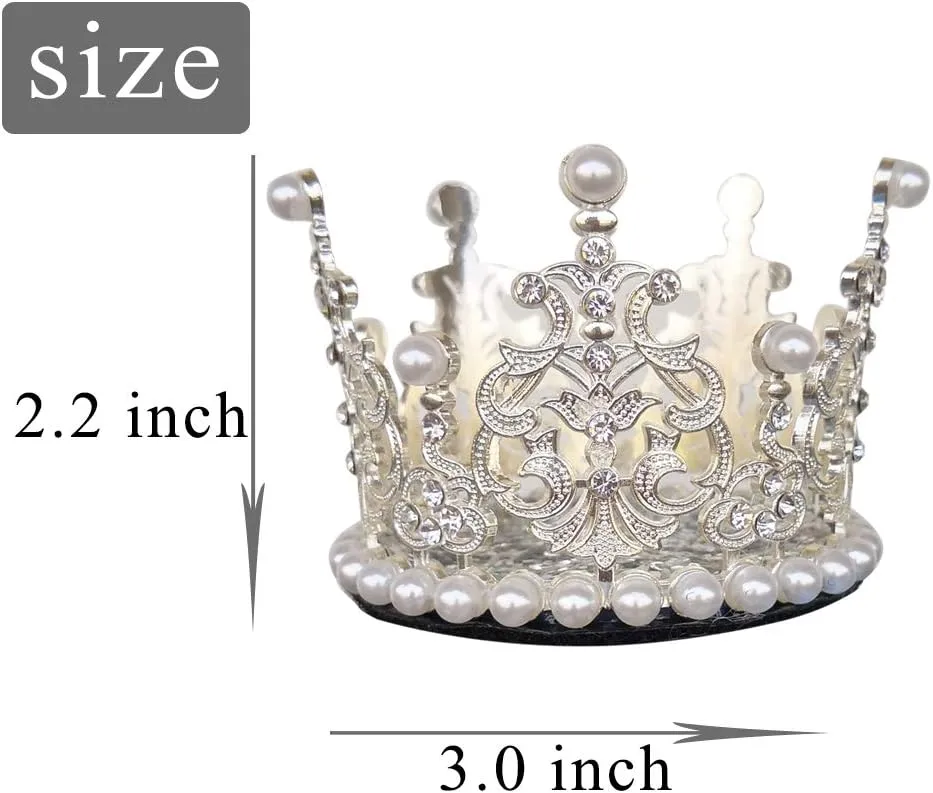 Cute Crown Crystal Crown for Ski Helmet Reusable Design (Helmet not Included)