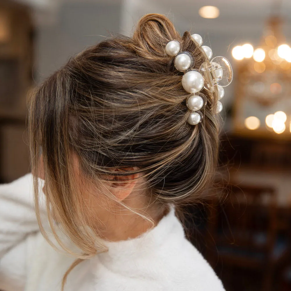 Dots Clip - Pearl White