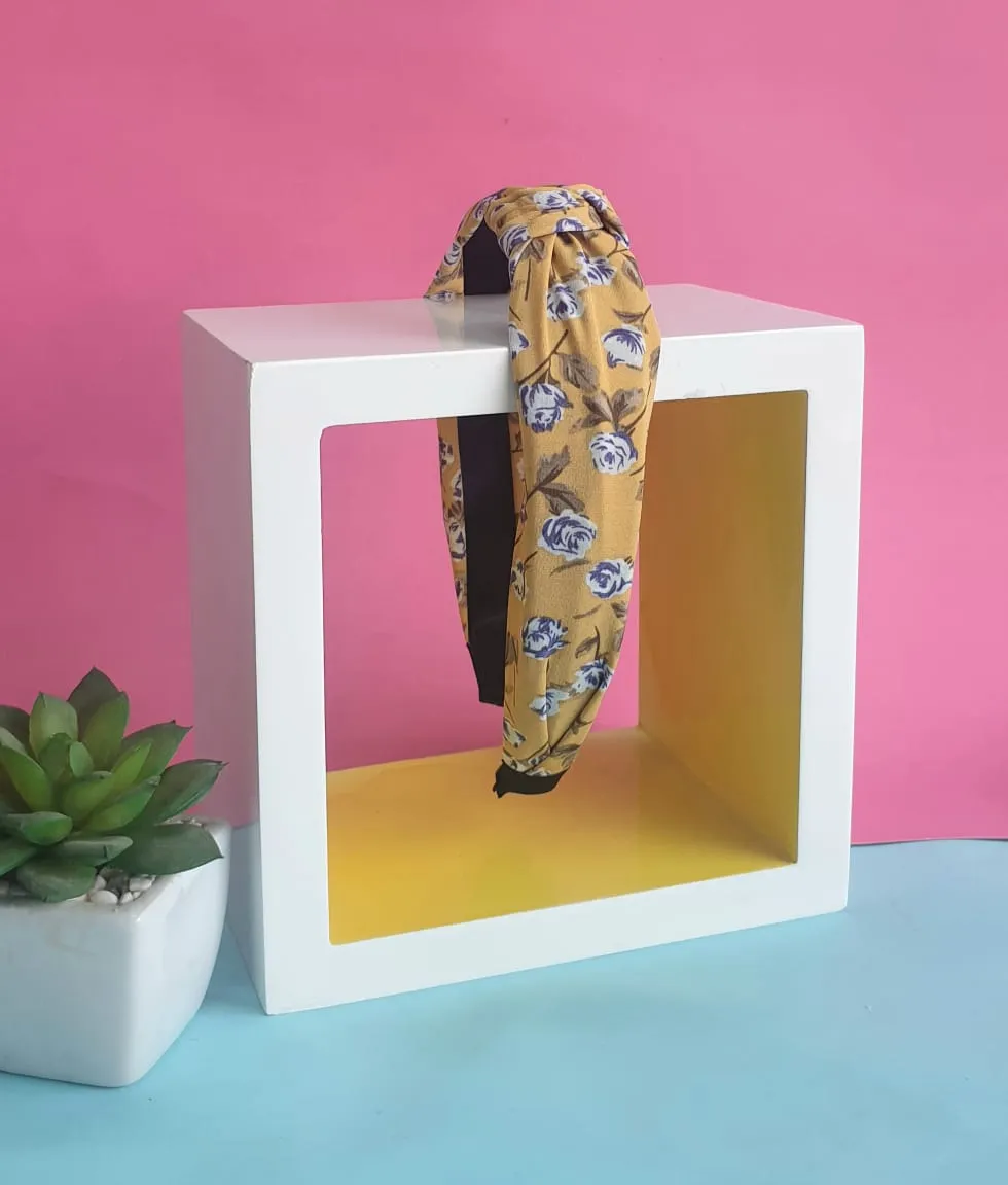 Floral Print Knotted Headband