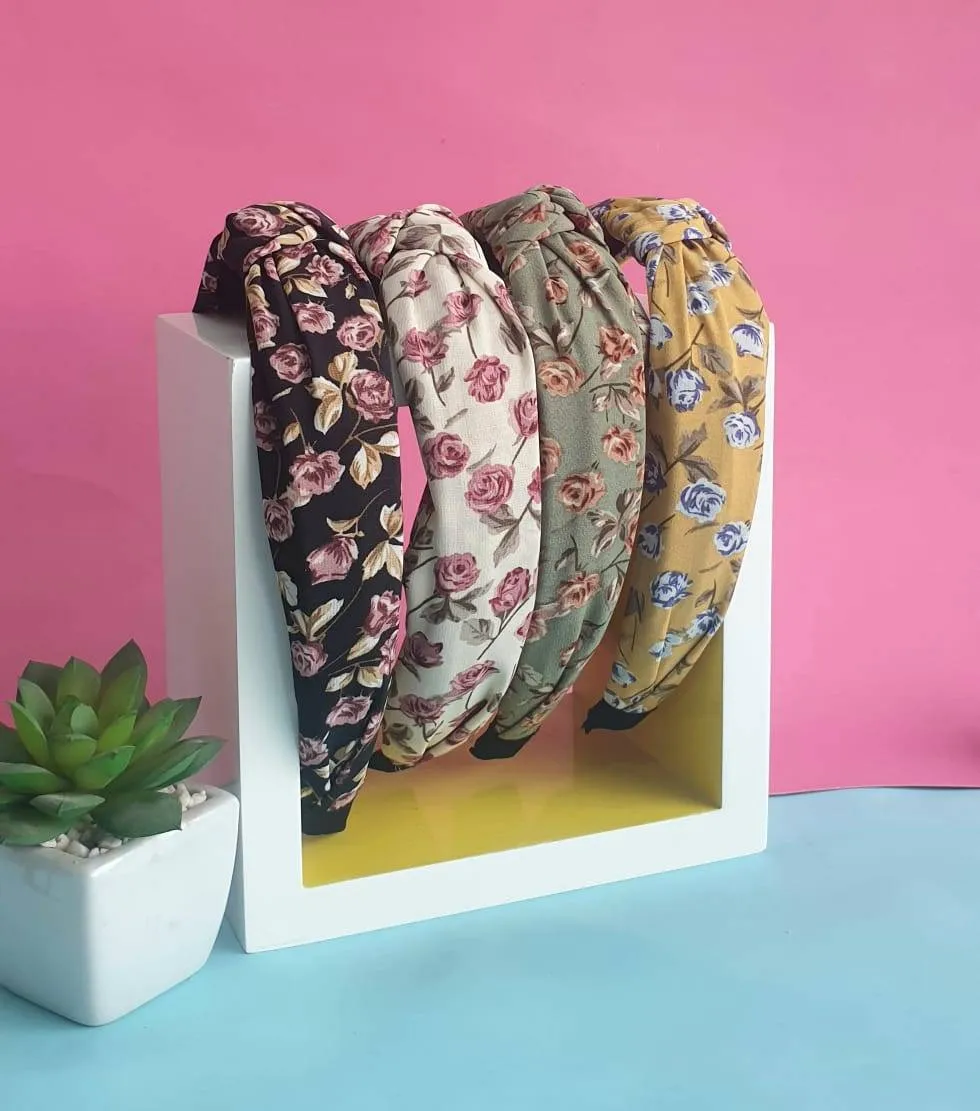 Floral Print Knotted Headband