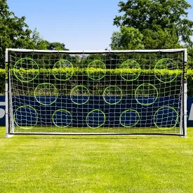 FORZA 12ft x 6ft Soccer Goal | All Weather uPVC Backyard Goals  Assemble in Minutes! Includes Optional Training Soccer Ball, Target Sheet & Carry Bag