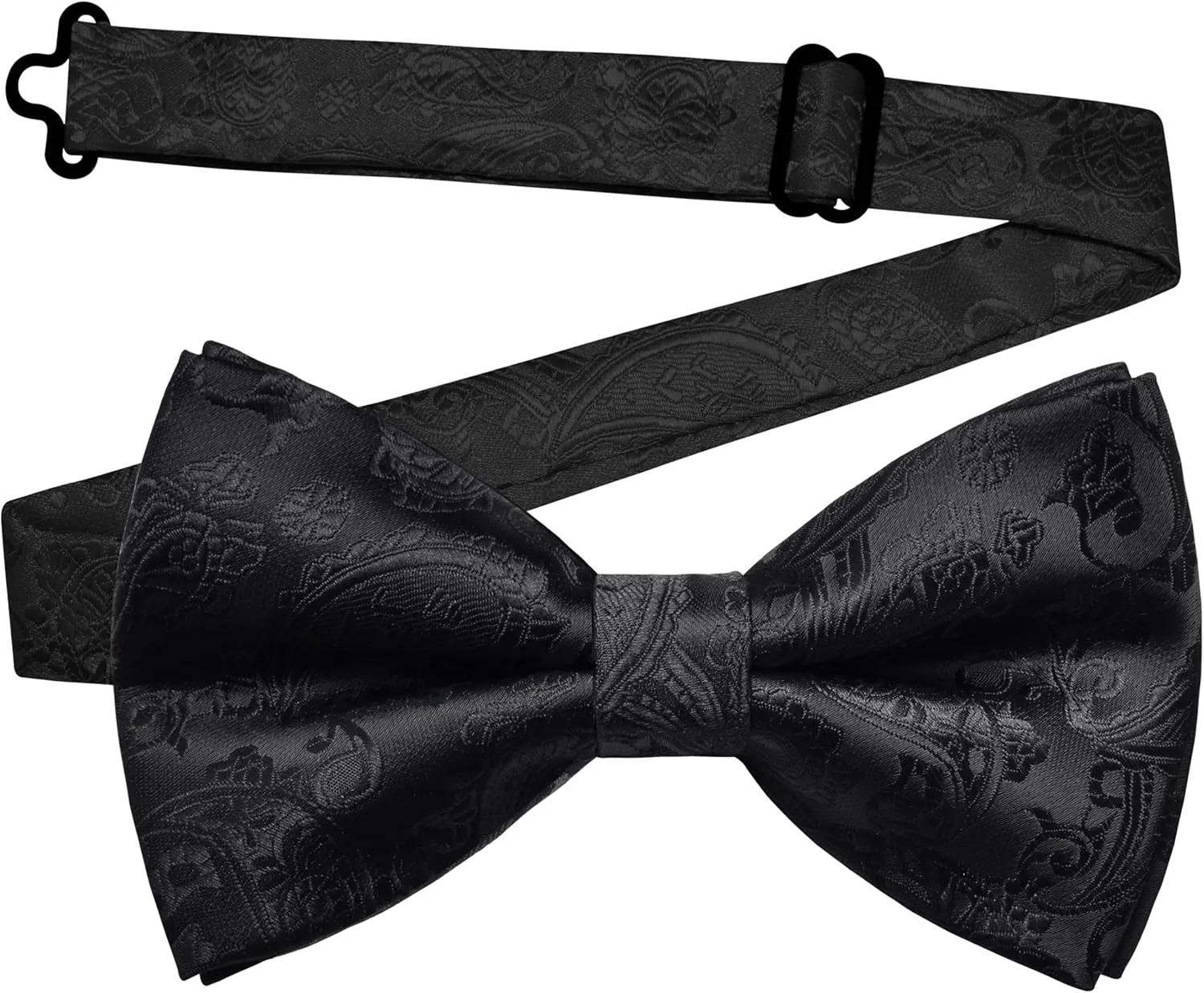 GUSLESON Bow Ties for Men Pre-tied Adjustable Paisley Bowties for Wedding Business Party