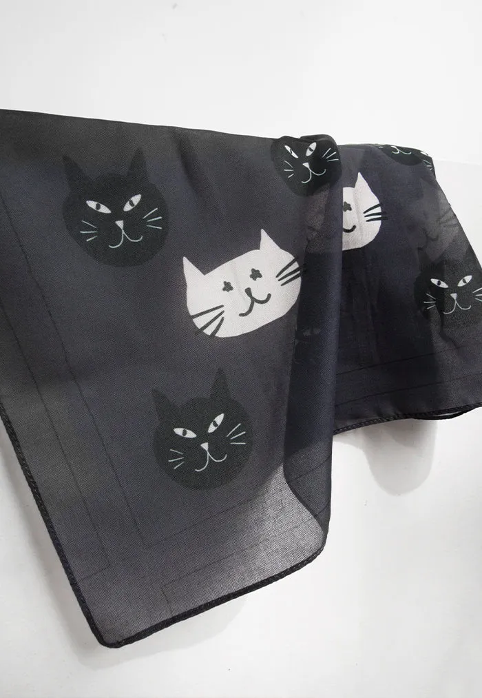 Karangan Mini Square Scarf/ Bandana - Si Belang Mono