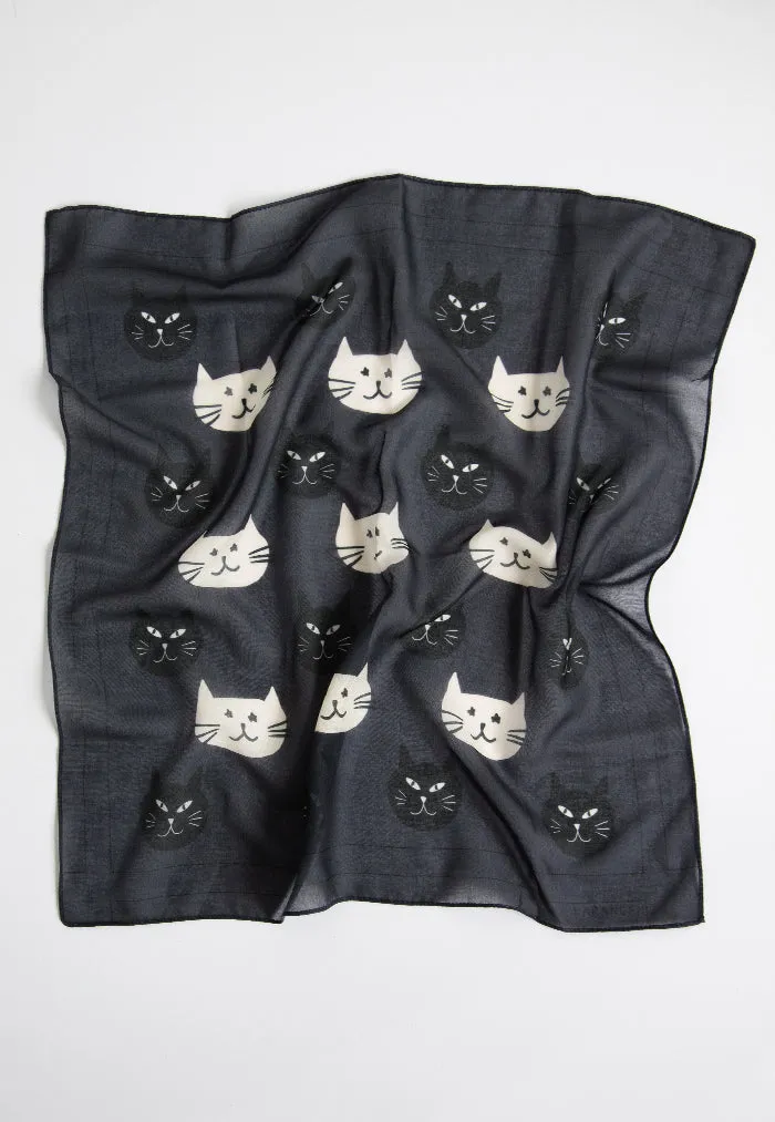 Karangan Mini Square Scarf/ Bandana - Si Belang Mono