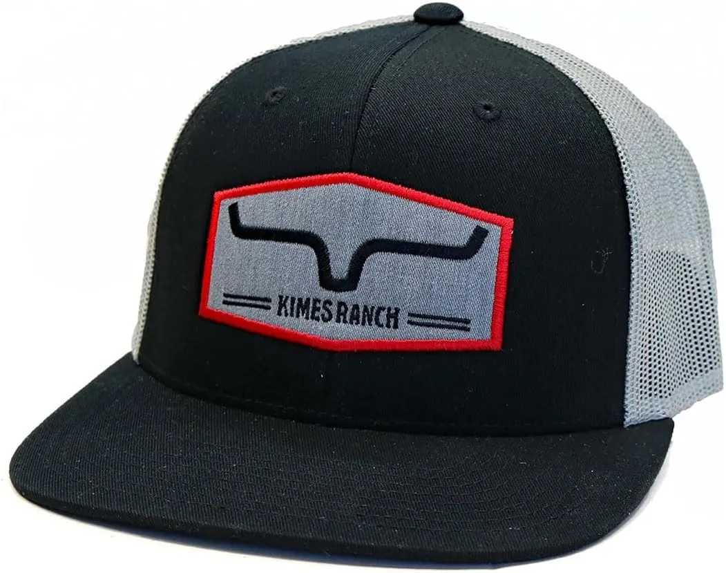 Kimes Ranch Unisex Replay Trucker Hat Embroidered Logo Hayseed Patch Adjustable Snapback One-Size Hat