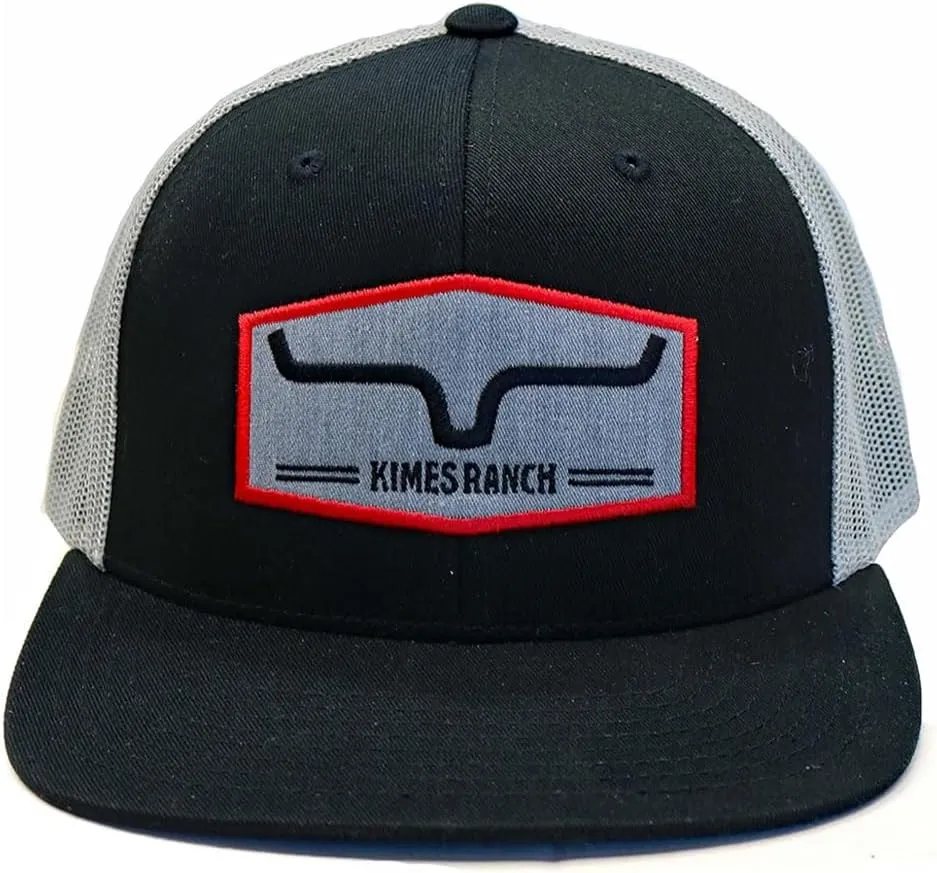 Kimes Ranch Unisex Replay Trucker Hat Embroidered Logo Hayseed Patch Adjustable Snapback One-Size Hat