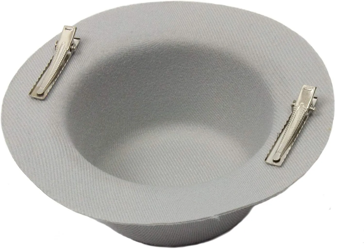 Mini Top Hat Fascinator Base - 5" Diameter with Hair Clips