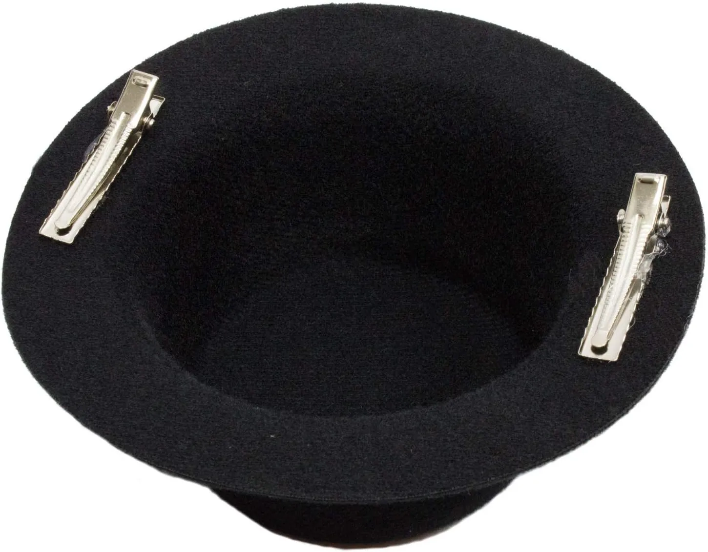 Mini Top Hat Fascinator Base - 5" Diameter with Hair Clips