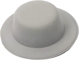 Mini Top Hat Fascinator Base - 5" Diameter with Hair Clips