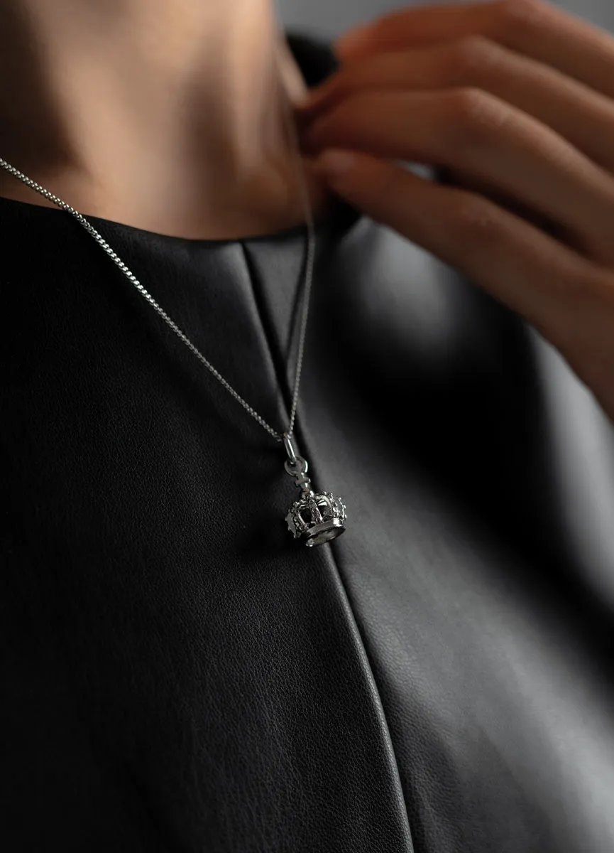 Necklace | The Crown | Polished Steel