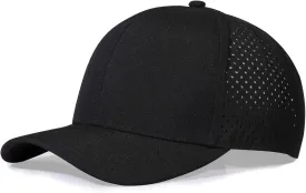 Oversize XL XXL Quick Dry Baseball Cap, Large Performance Snapback Hats, Laser Cut Mesh Ball Cap for Men Big Heads 23.5"-26"