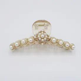 pearl hair claw, vintage hair claw, bridal hair claw for women