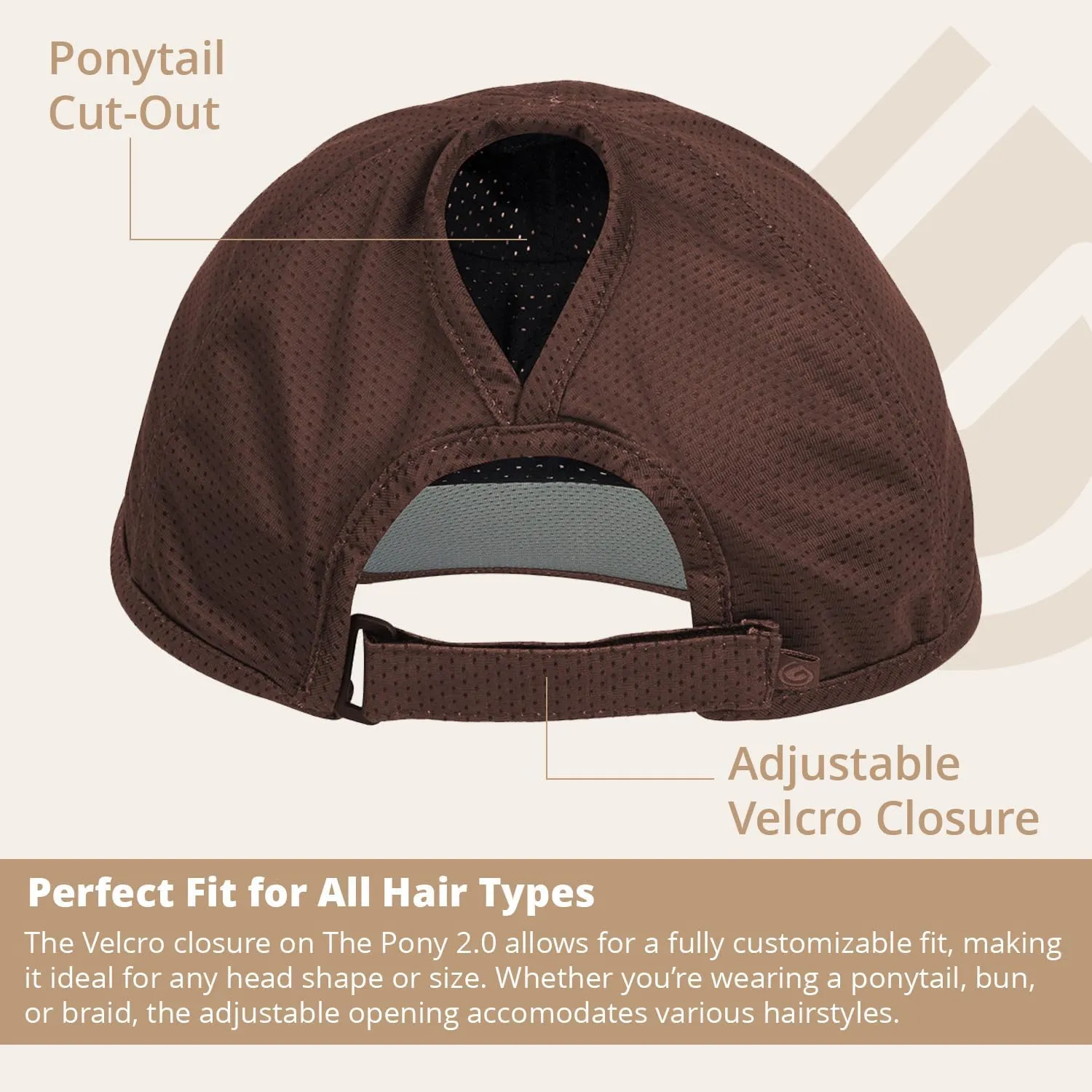 Pony 2.0 Sweat-Wicking Ponytail Hat for Women - Adjustable Baseball Cap for Running, Workouts, Tennis & Outdoors