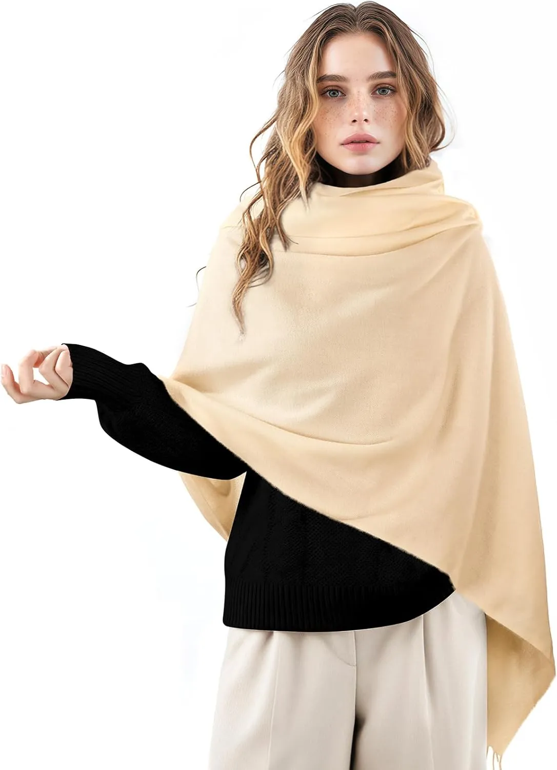 Premillow Scarfs for Women, Winter Scarf, Classic Pashmina Shawls and Wraps, Cashmere Feel Scarfs for Women, Long Scarves
