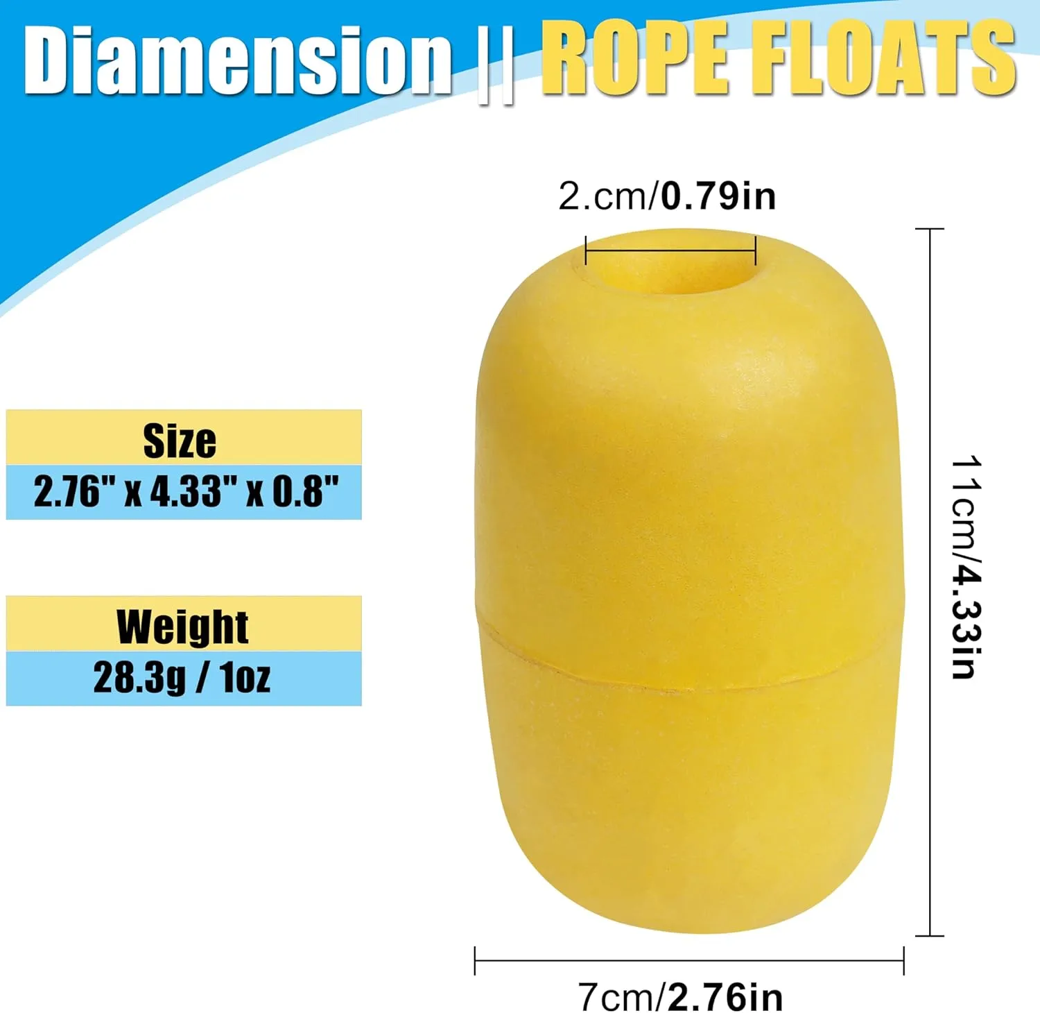 Rope Floats Marine,4/6pcs Crab Trap Floats Buoy Float Fishing Marker Buoy Plastic Water Buoy for Boats Pool Kayak Crabbing Dock Ski Anchor