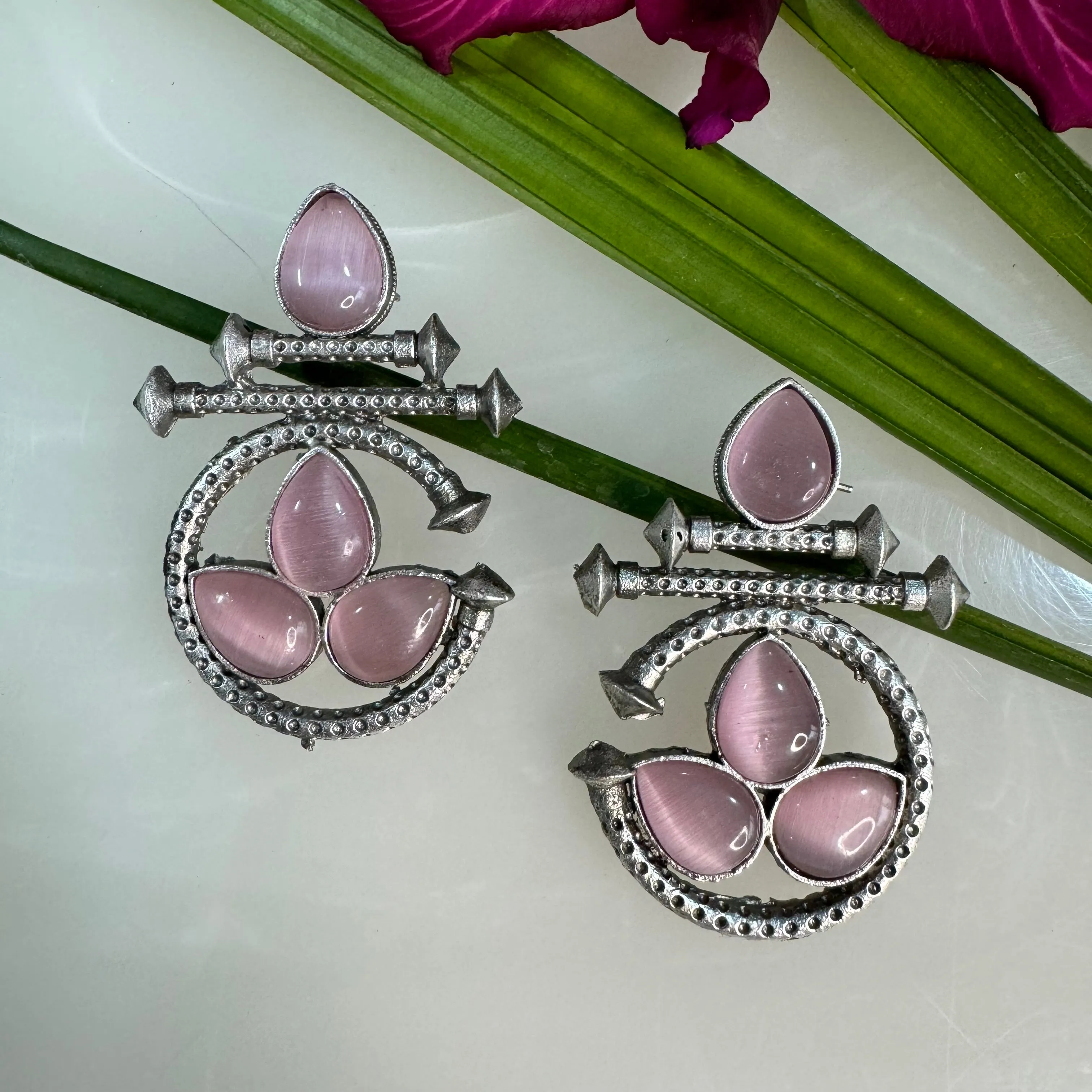Salvanity German Silver Fashion Jewellery Earrings