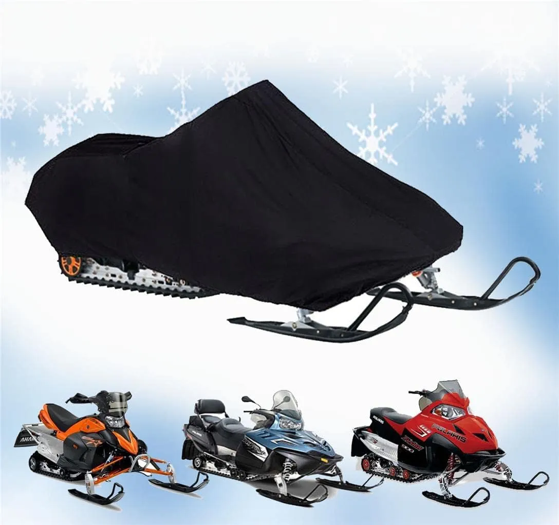 SBU Snowmobile Sled Storage Cover Compatible for Polaris INDY 340 Deluxe Model Years 1999-2002, 200 Denier Strength