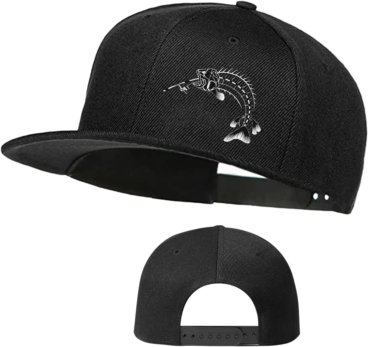 Skateboard Hat Snapback Hats for Men Flat Bill Hats for Boy Adjustable Baseball Cap for Teens Hip Hop Sports