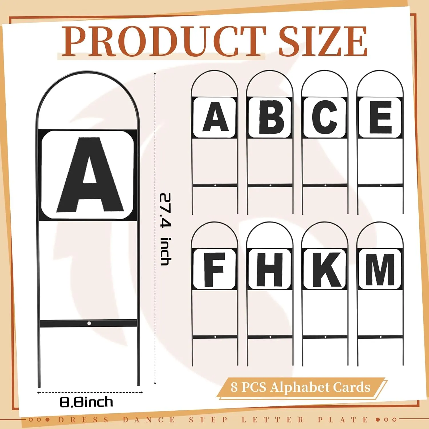 Soaoo Dressage Letters Arena Markers Dressage Equipment for Equestrian Athletes and Events, Black