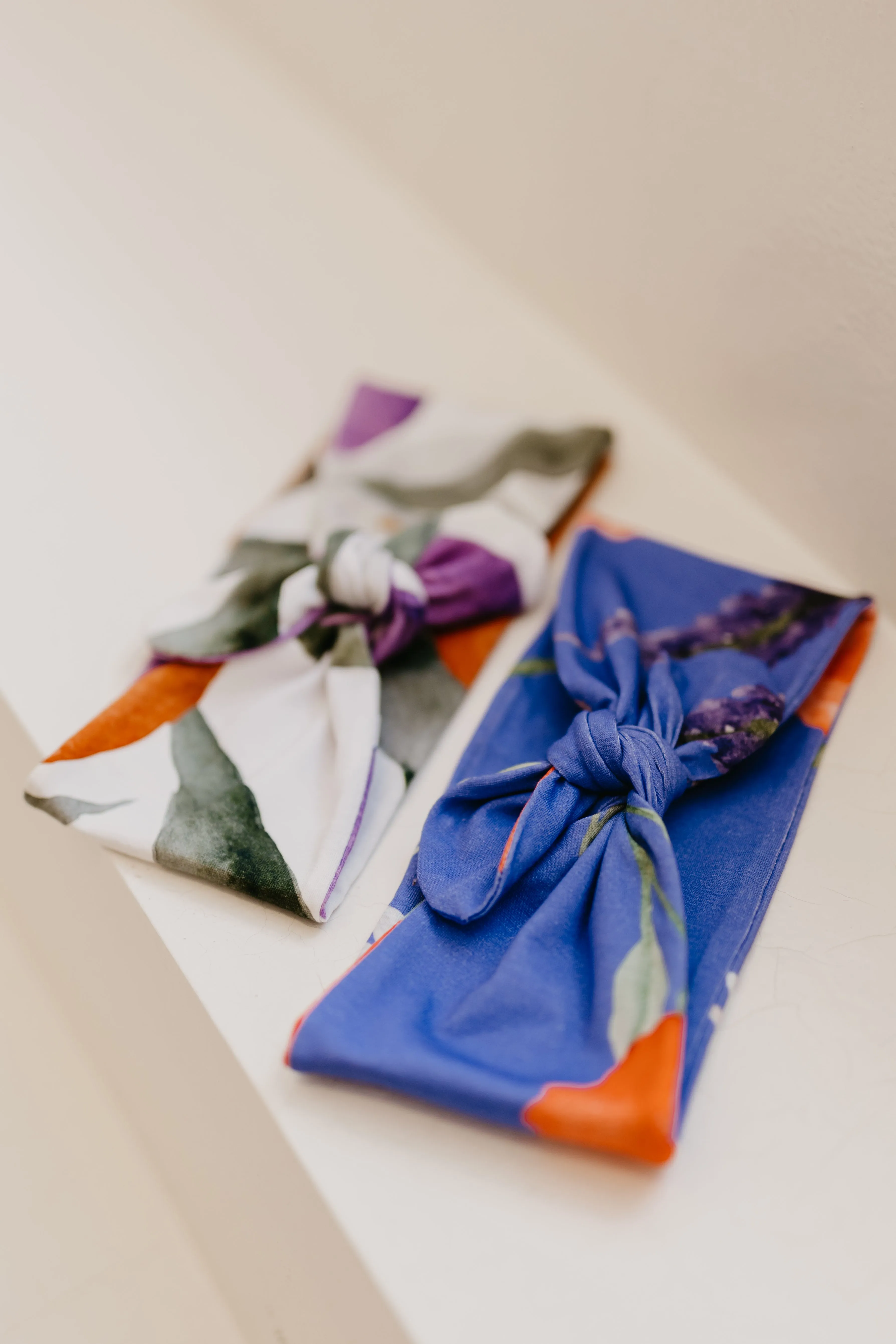 Solmu Scarf Kukkaniitty Blue