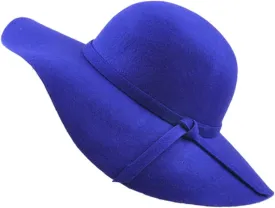 Urban CoCo Women's Foldable Wide Brim Felt Bowler Fedora Floopy Wool Hat