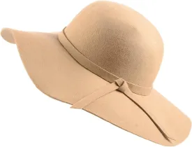 Urban CoCo Women's Foldable Wide Brim Felt Bowler Fedora Floopy Wool Hat