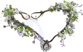Vivivalue Women Flower Crown Girl Flower Headband Floral Headpiece Halo Wedding Party Photos