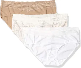 Warner's womens Blissful Benefits No Muffin 3 Pack Hipster Panties
