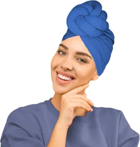 Women Turbans and Head Wraps, Women African Turban Flower Knot Pre-Tied Bonnet Beanie Cap Headwrap