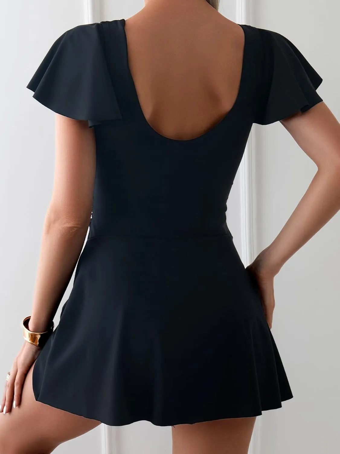 Women's One Piece Swimdress Swimsuits for Women Tummy Control Swim Dresses